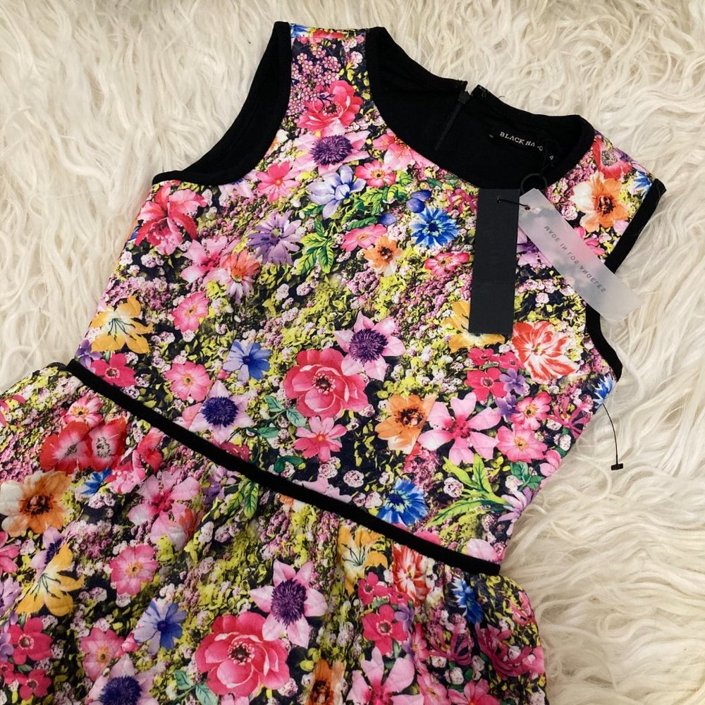 BLACK HALO Floral Print Mini Dress - Picture 8 of 11